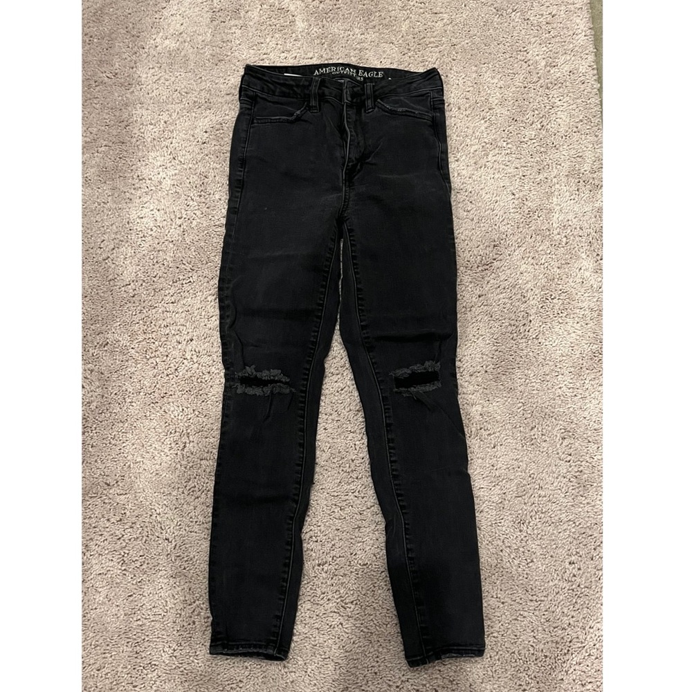 American Eagle | black jeggings - Picture 2 of 4